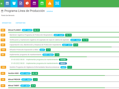 Calendario, programas, notificaciones y alertas por correo